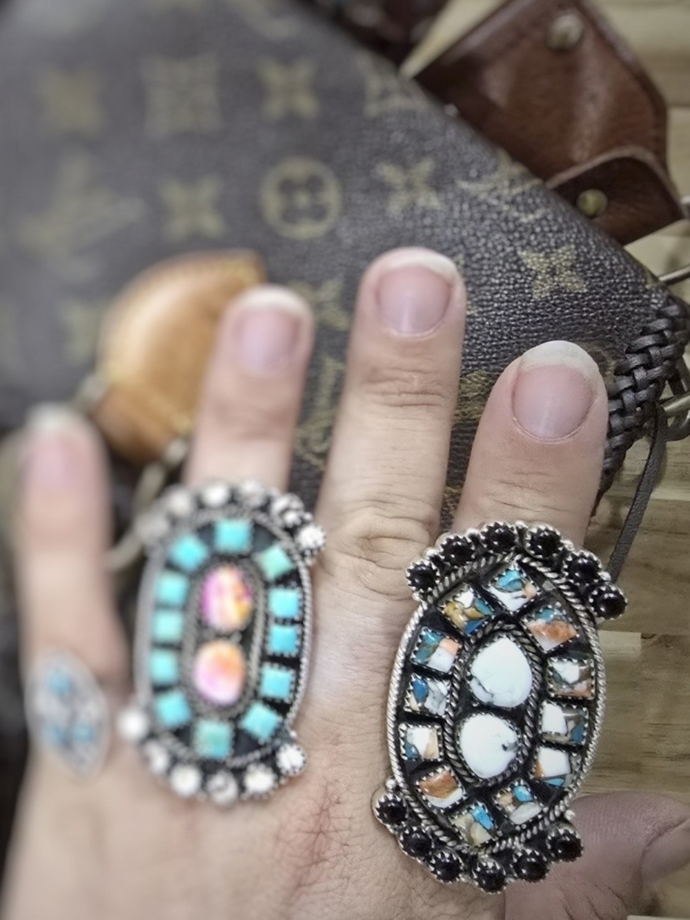 Authentic Turquoise Statement Ring - Picture 3 of 5